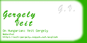 gergely veit business card